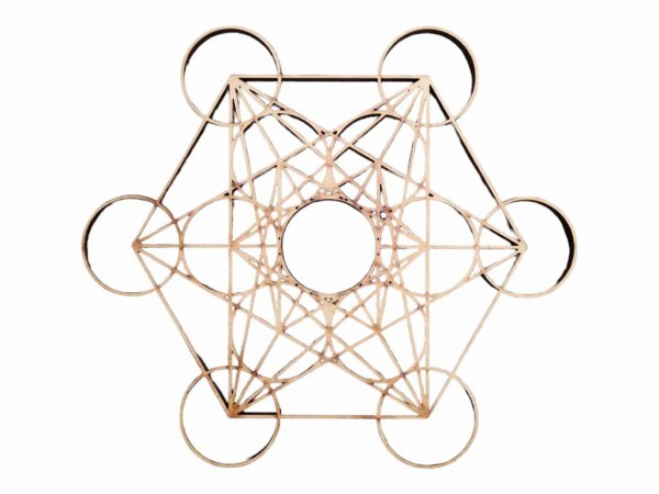 CUBO DE METATRON GEOMETRIA 20X23cm 5m - IND DEL ARTE / CORTE LASER