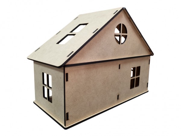 CASA MUÑECAS 21x41x32cm 5mm - IND DEL ARTE / CORTE LASER