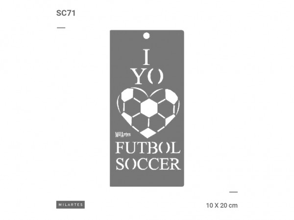 STENCIL MIL ARTES 10x20cm SC (SET 7cmx4) - MIL ARTES