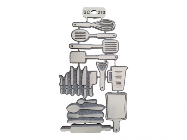 SELLOS SET COCINA 2 X10 UNID (5 A 9 cm) - IND DEL ARTE / CORTE LASER