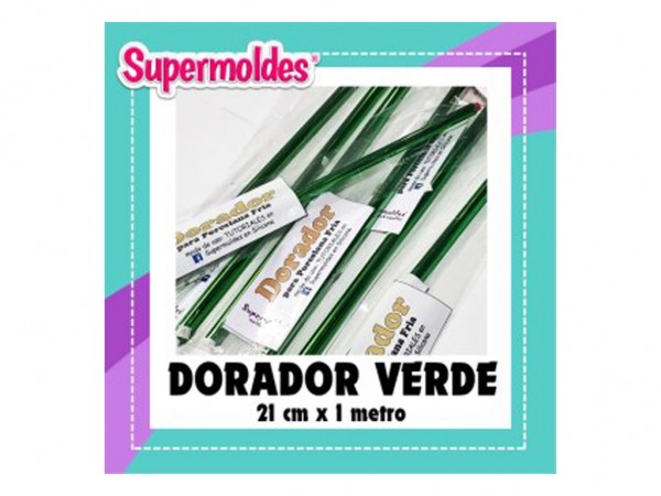 FOIL LAMINADOR 21cm x 1mt VERDE - SUPERMOLDES