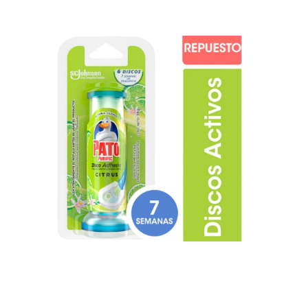 PATO DISCO ADHESIVO REPUESTO CITRUS - LIMPIEZA Y QUIMICOS CIDER