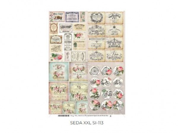 LAMINAS SEDA 50x70cm ESTAMPA F - ESTAMPA FELICCE