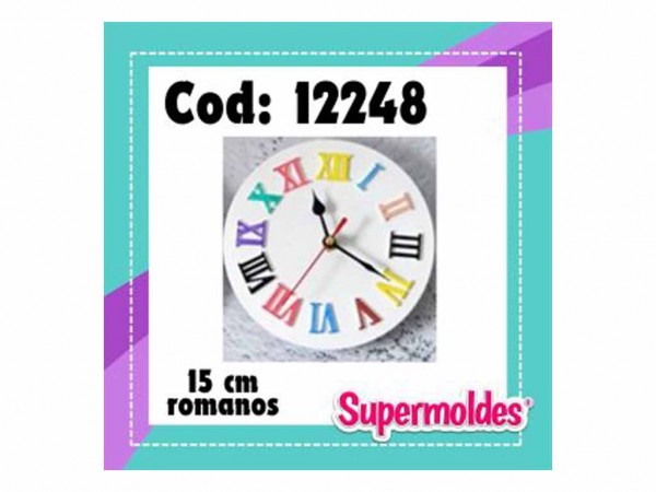 MOLDES RESINA RELOJ RED NUM ROMANOS 15cm - SUPERMOLDES