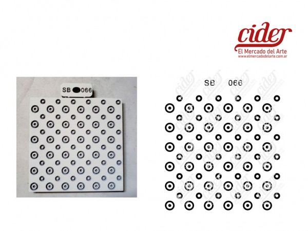 SELLOS BAJO RELIEVE SB066/FDO CIRCULO N1 - IND DEL ARTE / CORTE LASER