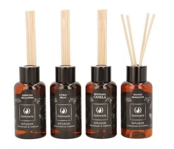 DIFUSOR PET 60ml C/VARILLAS MINI - VELAS DE LOS MILAGROS
