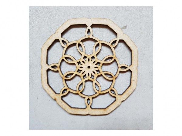 MANDALA MINI 10cm N7 MV337 - IND DEL ARTE / CORTE LASER