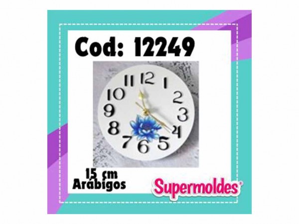MOLDES RESINA RELOJ RED NUM ARABIGOS 15c - SUPERMOLDES