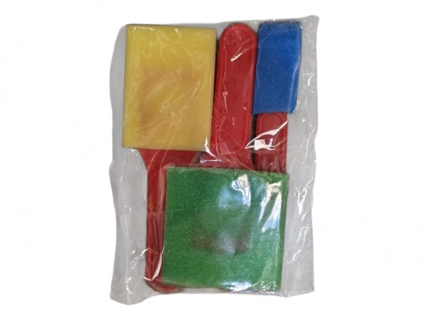 PINCELES ESPONJA COLOR X3 SET - IMPORTACION CIDER