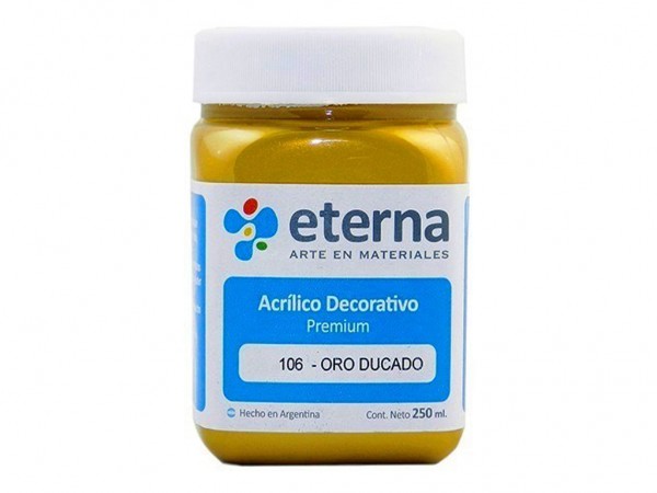 ACRILICOS ETERNA METALIZADO 250ml - ETERNA