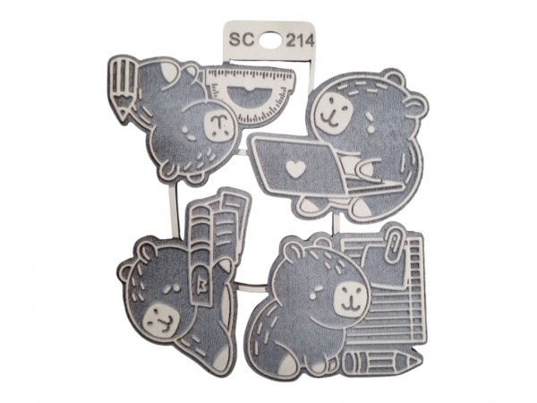 SELLOS CAPIBARA X4 unid 8.5 cm - IND DEL ARTE / CORTE LASER