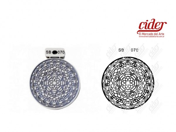 SELLOS BAJO RELIEVE SB070/MANDALA N4 - IND DEL ARTE / CORTE LASER