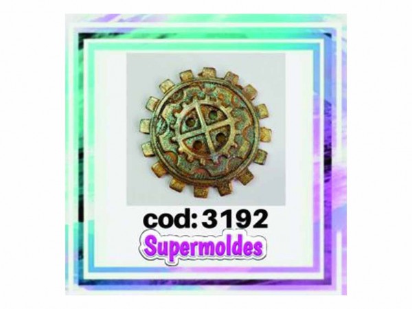 MOLDES RESINA ENGRANAJE TRIPLE 6 cm - SUPERMOLDES
