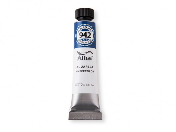 ACUARELA ALBA G4 AZUL CERULEO 10ml - ALBA