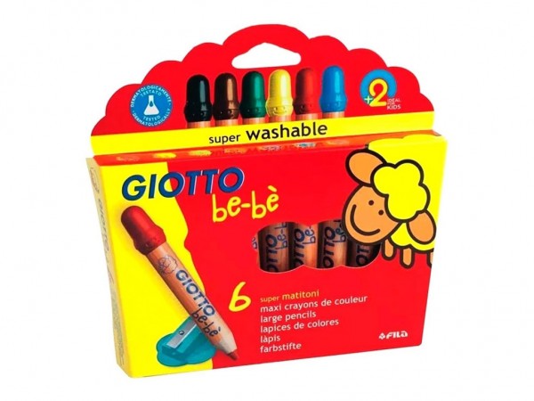 LAPICES GIOTTO BEBE x6 COLORES - GIOTTO / LYRA / DAS