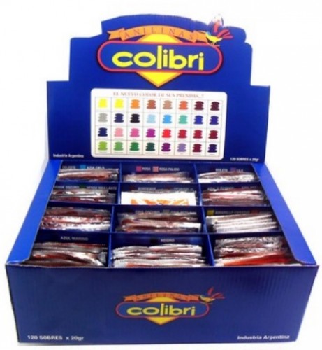 EXHIBIDOR ANILINAS COLIBRI FRIO x120unid - ANILINAS COLIBRI