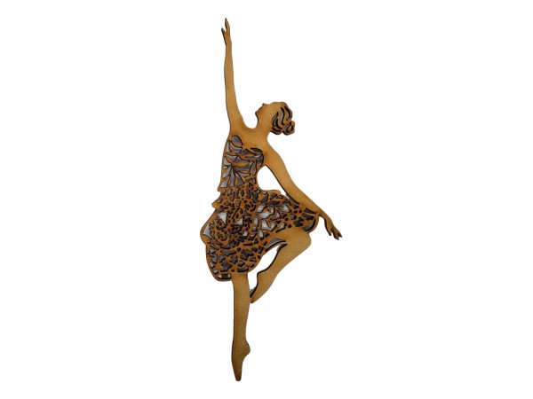 BAILARINA CALADA N1 (25x63cm) 5mm - IND DEL ARTE / CORTE LASER