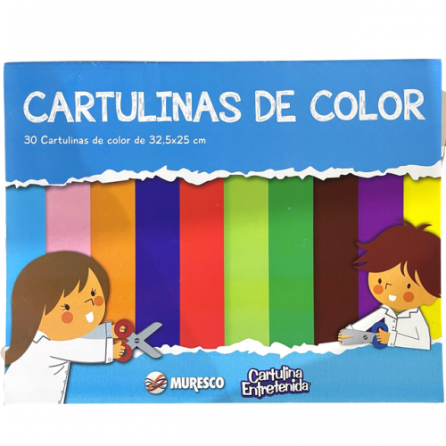 BLOCK CARTULINAS COLOR SURTIDAS 30H - MURESCO