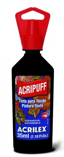 PINTURA ACRIPUFF 35 ml NEGRO - ACRILEX
