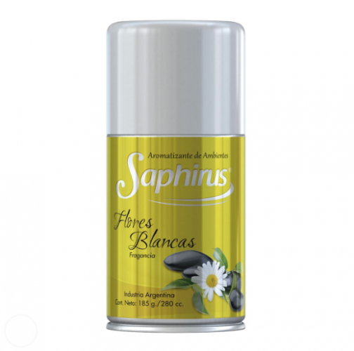AEROSOL SAPHIRUS FLORES BLANCAS 280cc - LIMPIEZA Y QUIMICOS CIDER