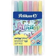 MARCADORES PELIKAN LETTERING x12 PASTEL - PELIKAN