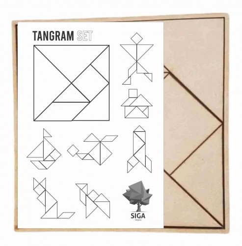 JUEGOS DIDACTICOS TANGRAM 15x15cm - SIGA OBJETOS