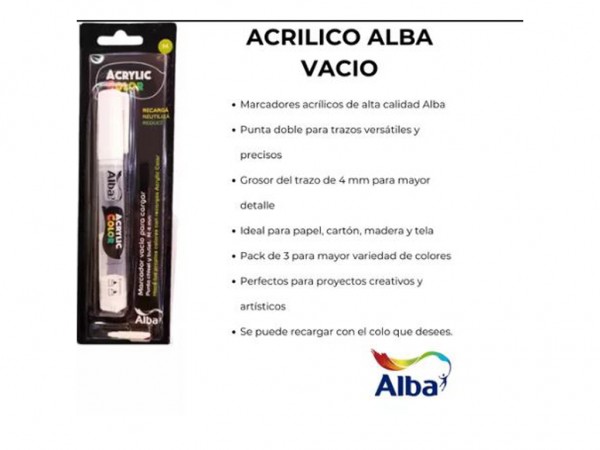 MARCADOR ALBA VACIO L 6mm - ALBA
