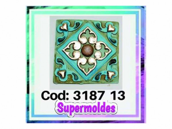 MOLDES RESINA AZULEJOS 4 Un 6X6cm - SUPERMOLDES
