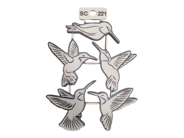 SELLOS SET PICAFLOR 8 CM X5 - IND DEL ARTE / CORTE LASER