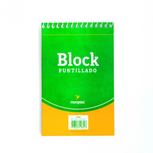 BLOCK ANOTADOR 12x19 RAYADO ESPIRAL 70H - NORPAC