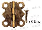 HERRAJES BISAGRA 1072 20x24  x2 UNIDADES - CBX