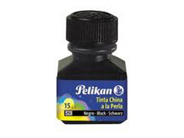 TINTA CHINA PELIKAN NEGRO 15ml - PELIKAN