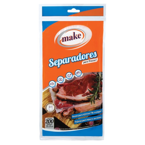 SEPARADORES PARA FREEZER 20x25 200u - LIMPIEZA Y QUIMICOS CIDER