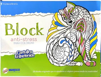 BLOCK CARTULINA ENTRETENIDA ANTI STRESS - MURESCO