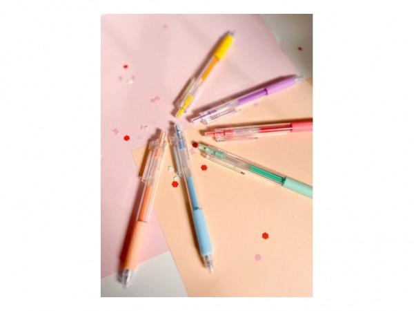 BOLIGRAFOS IBI x6  COLORES PASTELES 0.7m - IBICO