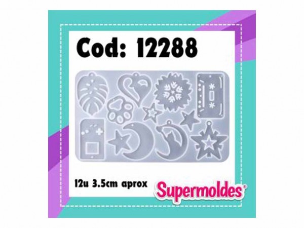 MOLDES RESINA AROS 12 Unidades - SUPERMOLDES