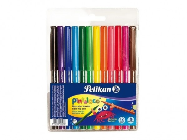 MARCADORES PELIKAN PINTALOCO JR x12 COM - PELIKAN