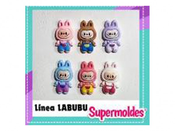 CHARMS LABUBU X 10 UNIDADES - SUPERMOLDES