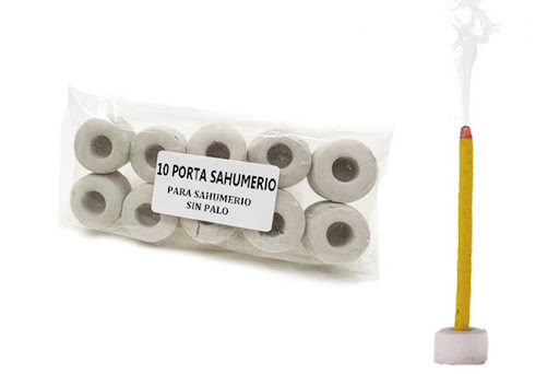 PORTA SAHUMERIO SIN PALO REDONDO - VELAS DE LOS MILAGROS