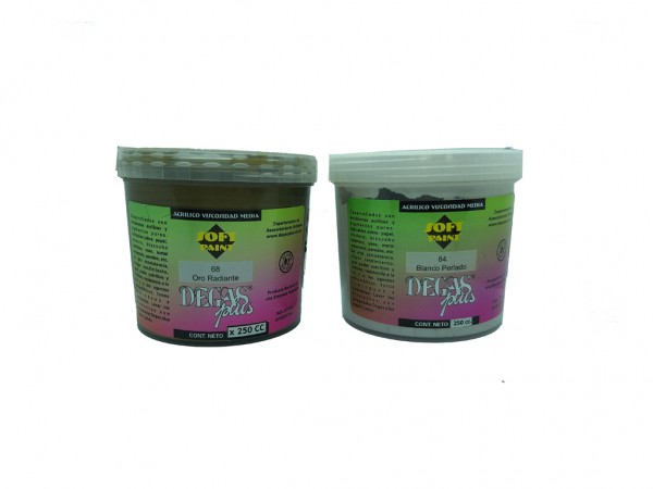 ACRILICOS DEGAS PLUS METALIZADO 200cc - DEGAS PLUS