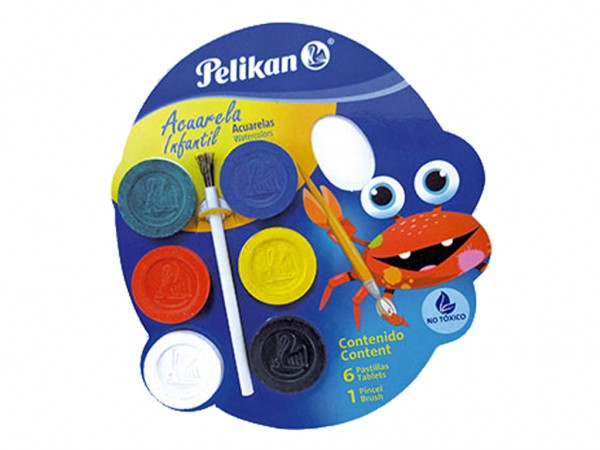 ACUARELAS PELIKAN INFANTIL x6u - PELIKAN