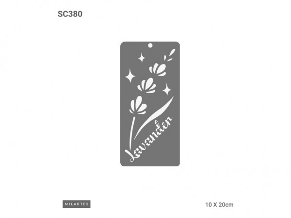 STENCIL MIL ARTES 10x20cm SC (SET 7cmx4) - MIL ARTES
