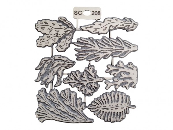 SELLOS SET ALGAS 8 UNIDADES (5 A 10 CM) - IND DEL ARTE / CORTE LASER