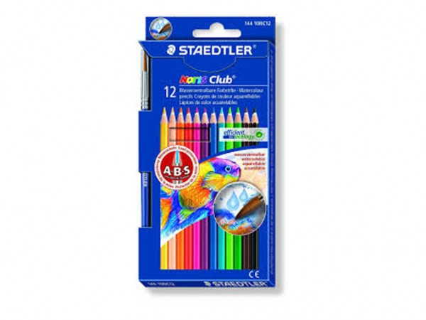 LAPICES ACUARELABLES x12 c/PINCEL STAED - STAEDTLER