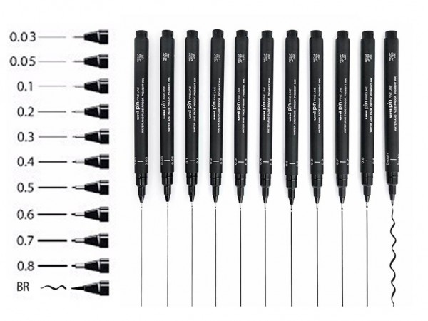 ESTILOGRAFO MITSUB PIN 04-200 4mm NEGRO - STAEDTLER