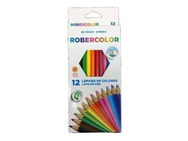 LAPICES ROBERCOLOR COLOR x12 LARGOS - GIOTTO / LYRA / DAS