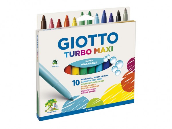 MARCADORES GIOTTO TURBO MAXI x10unid - GIOTTO / LYRA / DAS