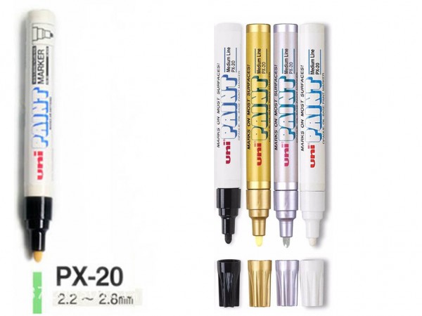 MARCADOR PERMANENTE 3mm BLANCO OIL UNI - STAEDTLER