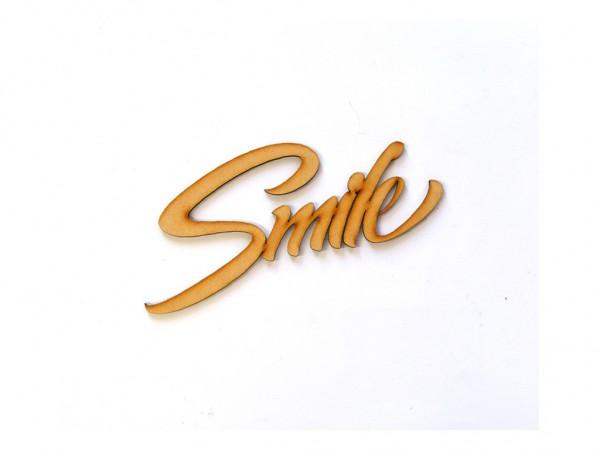 PALABRA SMILE GR 18x25cm 5mm - IND DEL ARTE / CORTE LASER