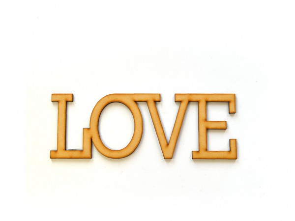 PALABRA LOVE GR(20x63) - IND DEL ARTE / CORTE LASER